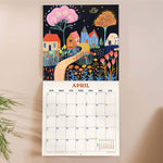 2026 Wall Calendar, Folk Art Plantscapes