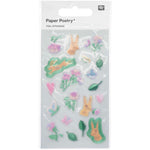 Foil Stickers La Vie en Rose, Flowers & Bunnies