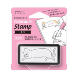 Midori Pre-inked Paintable Cat Stamp