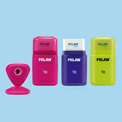 Milan Sharpener & Eraser, Tri Edition