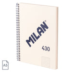 Milan A5 Notebook, Hardcover, Grid