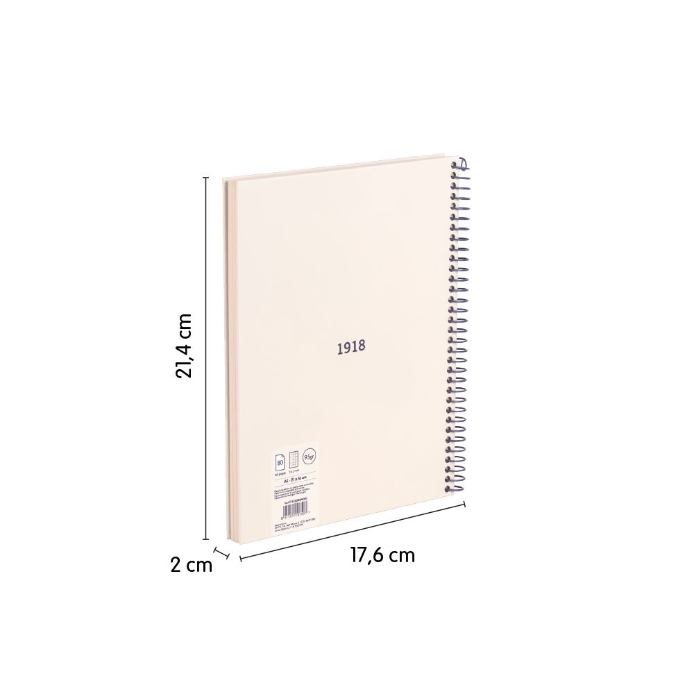 Milan A5 Notebook, Hardcover, Lined – Bartrums & Co Ltd