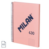 Milan A5 Notebook, Hardcover, Grid