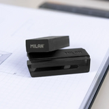 Milan Black nata® erasers 320 with Office case, Shadow