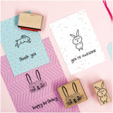 Stamp Set Bunnies, 6-piece