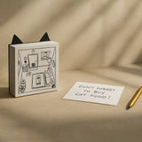 What’S the Cat Up To Notes, Illustrated Desk Memo Pad