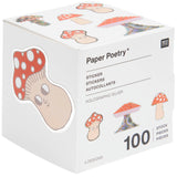 Paper Poetry Sticker Shrooom Big Reds on a roll, 100 Stickers