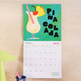 2025 Wall Calendar, Cocktails