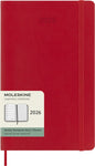 Moleskine 2026 Week to View with Notes Diary, Softcover Large