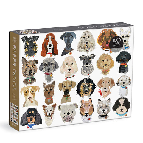 Paper Dogs, 1000 Piece Jigsaw Puzzle
