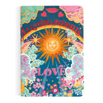 Liberty Embroidered B5 Journal, All You Need is Love