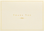 Gold and Cream Thank You Notes