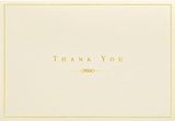 Gold and Cream Thank You Notes