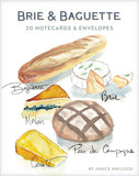 Brie & Baguette Notes, 20 Notecards & Envelopes