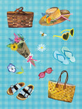 Wildflower Picnic Sticker Book - 100+ Stickers of Fresh Fruits, Flowers, and Gingham Galore!
