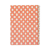Orange Check A4 Twin Wire Notebook