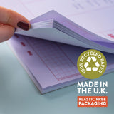 A4 Weekly Planner Pad, Lilac & Plum