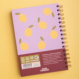 Recipe Book Journal A5, Hardback, Lemon Zest