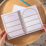 Reading Journal A5, Hardback, Turquoise Citrus