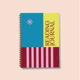 Reading Journal A5, Hardback, Turquoise Citrus