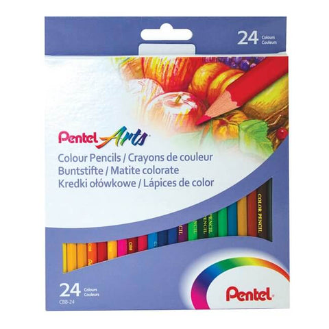 Pentel Colour Pencils, 24 Pack