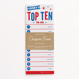 Crispin Finn Today's Top Ten Note Pad
