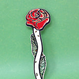 Ark Leather Bookmark, Rose