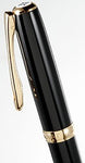 Diplomat Exc. A2 Rollerball, Black Lacquer with Gold Trim