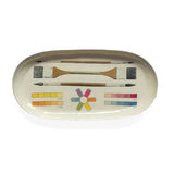 The Art of Colouring Oval Enamel Tray