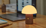 Alice Mushroom Mini Lamp, Walnut