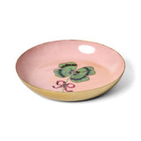 Clover Round Enamel Tray