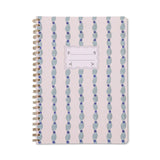 Wavy Blue A4 Twin Wire Notebook
