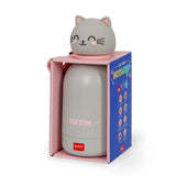 Legami Kitty Vacuum Bottle for Kids, Hot & Cold