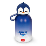 Legami Penguin Vacuum Bottle for Kids, Hot & Cold