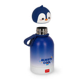 Legami Penguin Vacuum Bottle for Kids, Hot & Cold