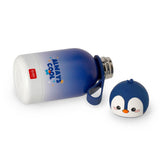 Legami Penguin Vacuum Bottle for Kids, Hot & Cold