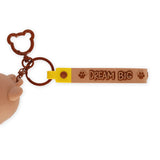Teddy Bear Coin Purse with Key Ring, Mini Kawaii