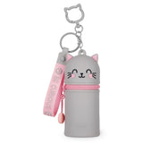 Legami Kitty Coin Purse with Key Ring, Mini Kawaii