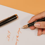 Nahvalur Original Plus Lovina Graphite Fountain Pen, Black