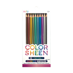 ooly Colour Sheen Metallic Coloured Pencils - Set of 12