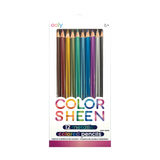 ooly Colour Sheen Metallic Coloured Pencils - Set of 12