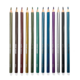 ooly Colour Sheen Metallic Coloured Pencils - Set of 12