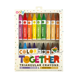 Color Together Triangular Crayons, Set of 18