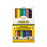 Ooly x Peanuts Double-Ended Brush & Stamp Markers - Set of 12