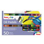 Pentel Oil Pastels Set of 50 Including Metallic & Fluorescent Colours