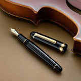 Platinum Century 3776 Fountain Pen, Black with Fine Nib