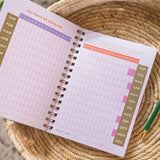 Reading Journal A5, Hardback, Deckchair Stripe