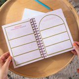 Reading Journal A5, Hardback, Deckchair Stripe