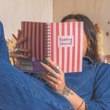 Reading Journal A5, Hardback, Deckchair Stripe