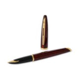 Waterman Carène Fountain Pen, Amber with Gold Trim